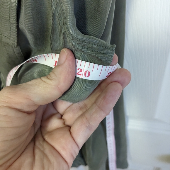 Rails Maverick Twill Military Jacket in sage Size XS EUC 100% Cupro - Picture 12 of 16